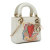 Christian Dior AB Dior White Calf Leather x Niki De Saint Phalle Dioramour Mini Lady Dior Italy