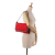 Stella McCartney AB Stella McCartney Red Chemical Fiber Fabric Quilted Falabella Flap Shoulder Bag Italy