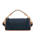 Fendi B Fendi Blue Dark Blue Denim Fabric Large Baguette Satchel Italy