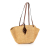 Loewe B LOEWE Brown Beige Raffia Natural Material Small Shell Basket Tote Ghana