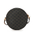 Celine B Celine Brown Coated Canvas Fabric Triomphe Round Purse on Strap Italy