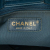 Chanel B Chanel Blue Dark Blue Calf Leather CC Chevron skin Statement Shopping Tote Italy