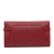 Hermès AB Hermès Red Burgundy Calf Leather Swift Ghillies Kelly Longue Wallet France