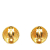 Chanel B Chanel Gold Gold Plated Metal CC Clip-On Earrings France