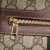 Gucci AB Gucci Brown Beige Coated Canvas Fabric Small GG Supreme Ophidia Belt Bag Italy