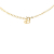 Christian Dior B Dior Gold Gold Plated Metal Logo Pendant Necklace Italy