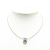 Hermès B Hermès Silver with Blue Light Blue Platinum Metal Cage dH Cube Necklace France