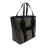 Hermès AB Hermès Gray Dark Gray with Black Canvas Fabric Pursangle Tote France