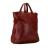 Bottega Veneta B Bottega Veneta Red Dark Red Calf Leather Intrecciato Trimmed Tote Italy