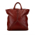 Bottega Veneta B Bottega Veneta Red Dark Red Calf Leather Intrecciato Trimmed Tote Italy