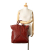 Bottega Veneta B Bottega Veneta Red Dark Red Calf Leather Intrecciato Trimmed Tote Italy