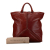 Bottega Veneta B Bottega Veneta Red Dark Red Calf Leather Intrecciato Trimmed Tote Italy