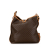 Celine B Celine Brown Coated Canvas Fabric Macadam Crossbody Italy