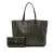 Goyard AB Goyard Black Coated Canvas Fabric Goyardine Isabelle PM France