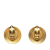 Chanel B Chanel Gold Gold Plated Metal CC Clip On Earrings France