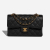 Chanel Medium Black Caviar Leather Double Flap