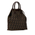 Fendi B Fendi Brown Canvas Fabric Zucca Satchel Italy