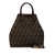 Fendi B Fendi Brown Canvas Fabric Zucca Satchel Italy