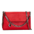 Stella McCartney B Stella McCartney Red Chemical Fiber Fabric Shaggy Deer Falabella Wallet Crossbody Italy