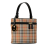 Burberry AB Burberry Brown Beige Canvas Fabric Haymarket Check Vanity Bag United Kingdom