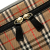 Burberry AB Burberry Brown Beige Canvas Fabric Haymarket Check Vanity Bag United Kingdom