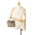 Burberry AB Burberry Brown Beige Canvas Fabric Haymarket Check Vanity Bag United Kingdom