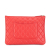 Chanel B Chanel Red Lambskin Leather Leather Medium Quilted Lambskin O Case Clutch Spain