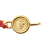 Chanel B Chanel Gold with Red Gold Plated Metal CC Medallion Chain Belt France