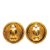 Chanel B Chanel Gold Gold Plated Metal CC Clip On Earrings France