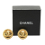 Chanel B Chanel Gold Gold Plated Metal CC Clip On Earrings France