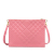 Versace B Versace Pink Calf Leather Quilted Medusa Crossbody Italy