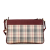 Burberry B Burberry Brown Beige with Red Canvas Fabric House Check Crossbody United Kingdom