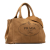 Prada AB Prada Brown Canvas Fabric Canapa Logo Satchel India