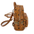 MCM X-Mini Stark Bebe Boo Side Studs Leather Backpack Cognac