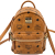 MCM X-Mini Stark Bebe Boo Side Studs Leather Backpack Cognac