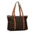 Fendi B Fendi Brown Canvas Fabric Zucca Tote Italy