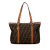 Fendi B Fendi Brown Canvas Fabric Zucca Tote Italy