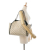 Stella McCartney AB Stella McCartney Brown Beige Canvas Fabric Falabella Reversible Tote Italy