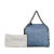 Stella McCartney AB Stella McCartney Blue Raffia Natural Material Falabella Satchel Italy