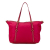 Prada B Prada Pink Hot Pink Nylon Fabric Saffiano-Trimmed Tessuto Satchel Italy