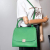 Celine Trapeze Small Leather & suede 2-Way Handbag Green