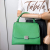 Celine Trapeze Small Leather & suede 2-Way Handbag Green