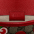 Gucci AB Gucci Brown Beige with Red Coated Canvas Fabric GG Supreme Apple Belt Bag Italy