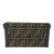 Fendi AB Fendi Brown with Blue Dark Blue Canvas Fabric Zucca Soft Trunk Baguette Crossbody Italy