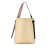 Celine B Celine Brown Khaki Calf Leather Small Twisted Cabas Tote Italy