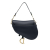 Christian Dior AB Dior Blue Calf Leather Medium Saddle Bag Italy