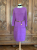 Chanel IIconic CC Turnlock Purple Cashmere Dress -Brand: Chanel Iconic Chanel purple cashmere dress with CC turnlock closures