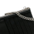 Christian Louboutin B Christian Louboutin Black Calf Leather Clutch on Chain Italy