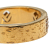 Fendi B Fendi Gold Gold Plated Metal F Is Fendi Crystal Band Ring Italy