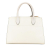 Prada B Prada White Saffiano Leather City Greche Paradigme Bag Italy